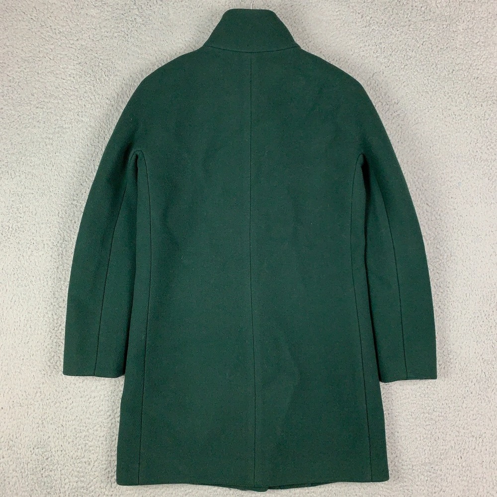J.Crew Cocoon Coat Women's 0 Green Nello Gori Italian Stadium-Cloth‎ Wool Blend - Picture 6 of 11